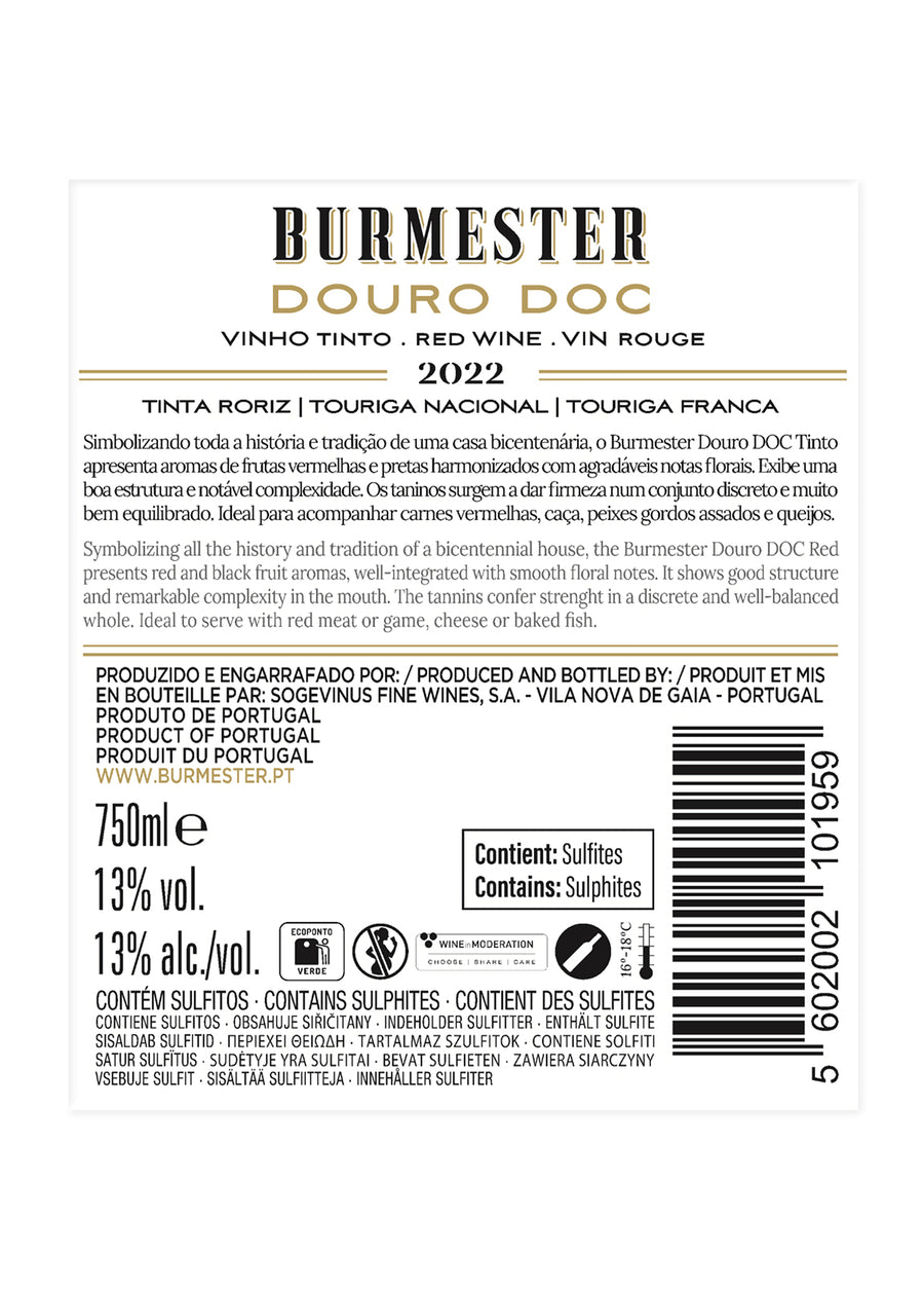 VINHO DO DOURO BURMESTER TINTO 2022