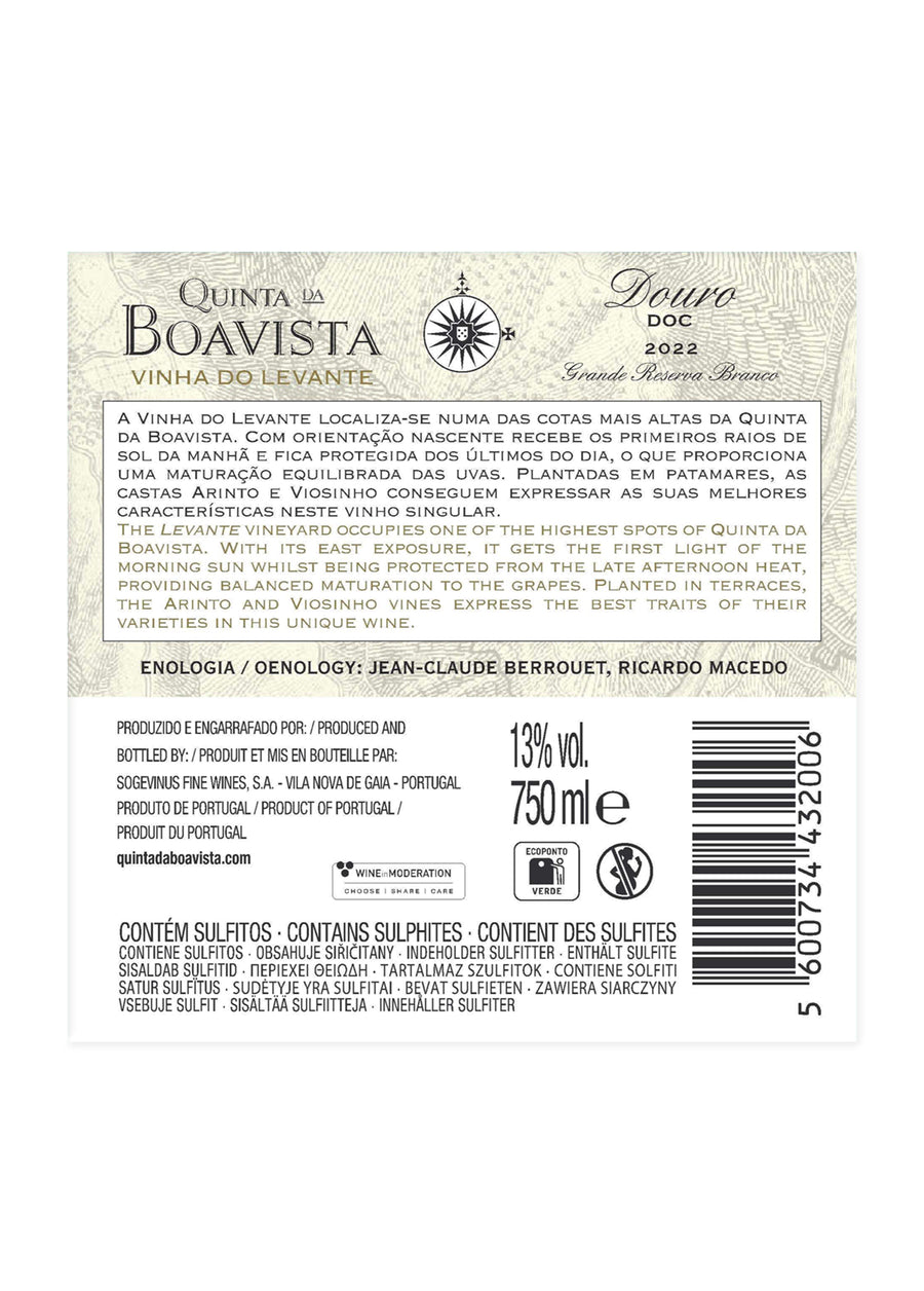 Quinta da Boavista Grande Reserva Branco Vinha do Levante 2022