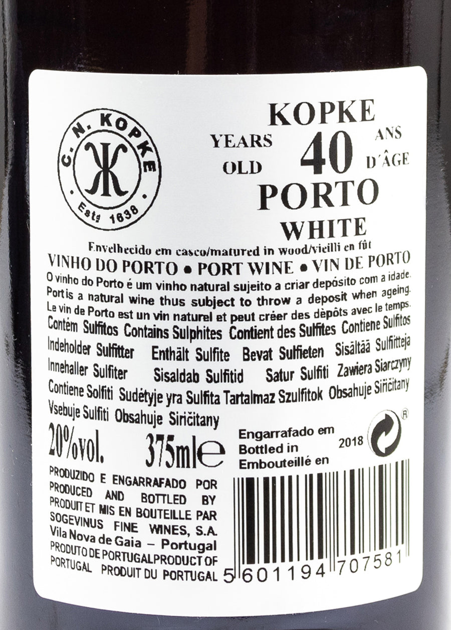 VINHO DO PORTO - KOPKE 40 ANOS WHITE (0,375L)